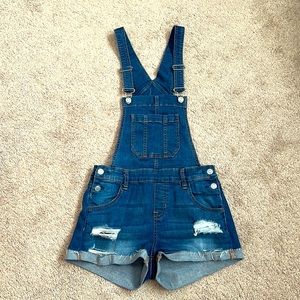 PAC SUN LA overall shorts size 25 about 2 inch inseam